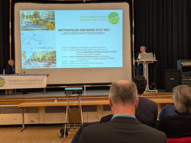 Impulsvortrag von Ulrike über die Stuttgarter Augustenstraße
